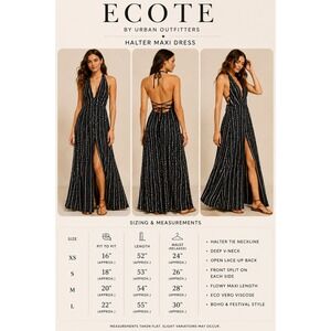 ecote maxi dress Ecote Dress Women's Small Maroon Sleeveless Maxi Strappy Shift Summer Keyhole